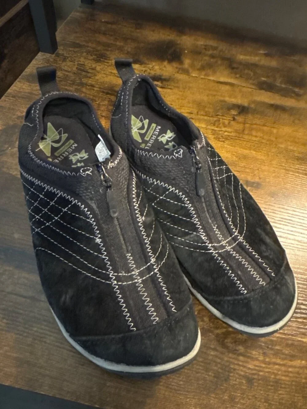 Merrell Lorelei Zip Slip-On Walking Shoes Sz 8.5 (39)